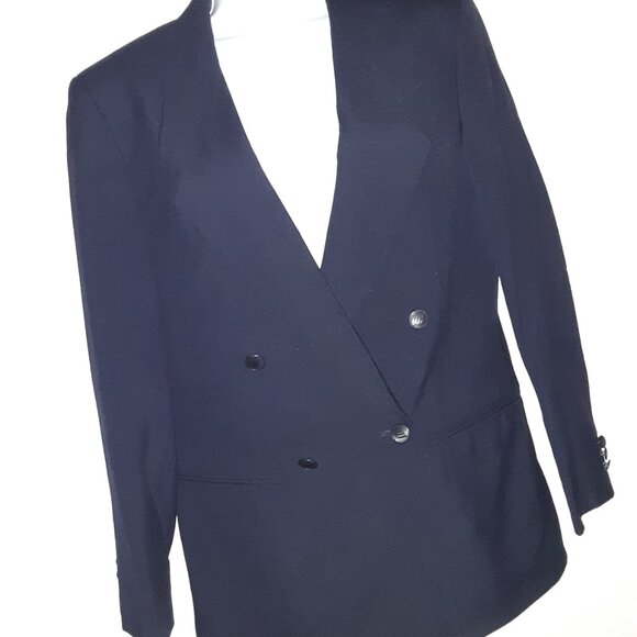 United Airlines UAL Vintage Navy Blue Uniform Jacket * Y2K * EUC * 6T - Picture 5 of 6